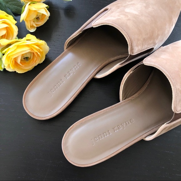 NEW Jenni Kayne • Suede Mules Taupe - Picture 5 of 8